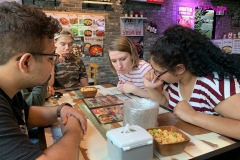 Translating the menu was a group effort that mostly fell on Dani and poor Google Translate attempts.
